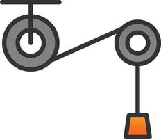 Pulley Vector Icon Design