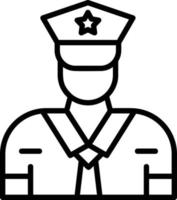 Security Guard Line Filled Icon vector