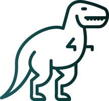 diseño de icono de vector de dinosaurio