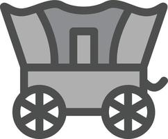 Desert Carriage Vector Icon Design