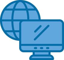 Remote Working Vector Icon Design