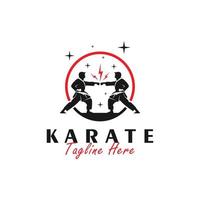 taekwondo sport vector illustration logo