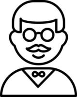 Professor Vector Icon Design