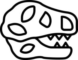 diseño de icono de vector de tiranosaurio