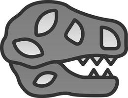 diseño de icono de vector de tiranosaurio