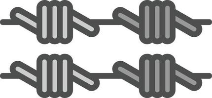 Barbed Wire Vector Icon