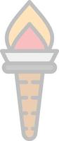 Torch Vector Icon Design