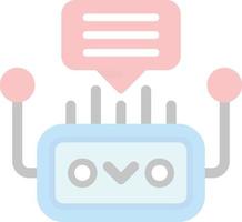 diseño de icono de vector de chatbot