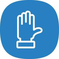 Raise Hand Vector Icon Design