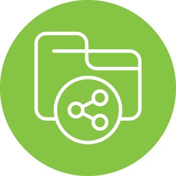 Shared Folder Vector Icon Design