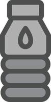 Water Flask Vector Icon Design