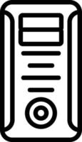 diseño de icono de vector de torre de computadora