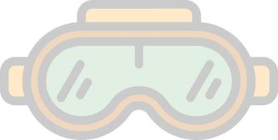 diseño de icono de vector de gafas vr