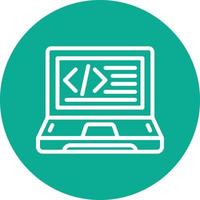 diseño de icono de vector de software