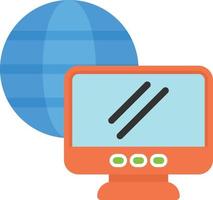 Remote Working Vector Icon Design