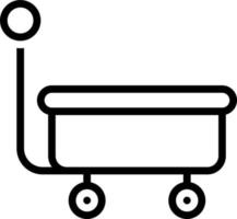 line icon for wagon vector