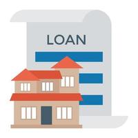 Trendy Home Loan vector