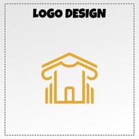 clothes base logo mascot illustration vector design