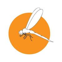 dragonfly logo vector