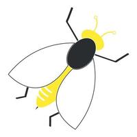 elemento de vector de abeja