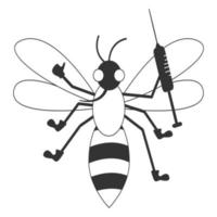 vector de icono de mosquito