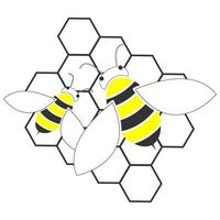 elemento de vector de abeja