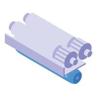Tubes osmosis icon isometric vector. Water system vector