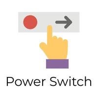 Trendy Power Switch vector