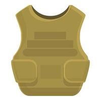 Security vest icon cartoon vector. Armor kevlar vector