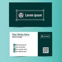 Business Card Design Template. vector