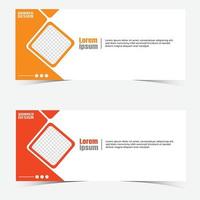 Abstract web banner design template. Web Banner Layouts vector