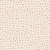 Cute pink seamless pattern with stars. Vector doodle background with stars and sparkles. Childish girly print with golden stars for fabric, textile, paper, wrapping