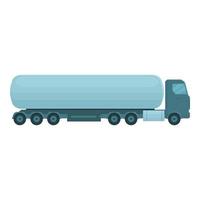 vector de dibujos animados de icono de camión de conducción. cisterna cisterna