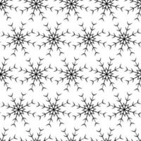 Seamless pattern of openwork abstract snowflake. Vector repeat texture. Abstract background. Isolate