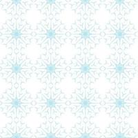 Endless pattern of Outline openwork snowflakes in trendy winter hues. Vector repeat texture. Isolate