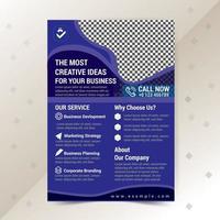 Corporate Business Flyer Design Template for your business.Easy to Customize every File. vector