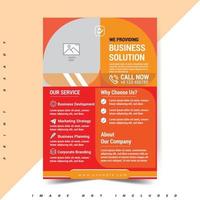 Corporate Business Flyer Design Template for your business.Easy to Customize every File. vector