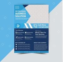 Corporate Business Flyer Design Template for your business.Easy to Customize every File. vector