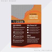 Corporate Business Flyer Design Template for your business.Easy to Customize every File. vector