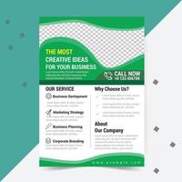 Corporate Business Flyer Design Template for your business.Easy to Customize every File. vector