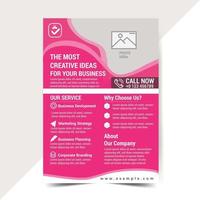 Corporate Business Flyer Design Template for your business.Easy to Customize every File. vector