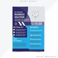 Corporate Business Flyer Design Template for your business.Easy to Customize every File. vector