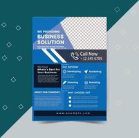 Corporate Business Flyer Design Template for your business.Easy to Customize every File. vector