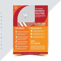 Corporate Business Flyer Design Template for your business.Easy to Customize every File. vector