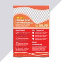 Corporate Business Flyer Design Template for your business.Easy to Customize every File. vector