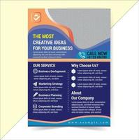 Corporate Business Flyer Design Template for your business.Easy to Customize every File. vector