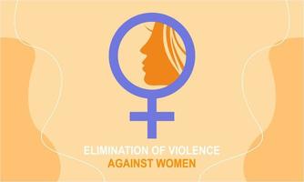 International day for the elimination of violence against women illustration vector