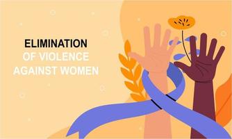 International day for the elimination of violence against women illustration vector