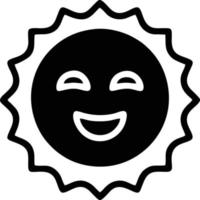 sun icon in white background, illustration of sun icon symbol in black on white background vector