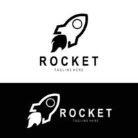 Rocket Logo Design, space exploration vehicle vector